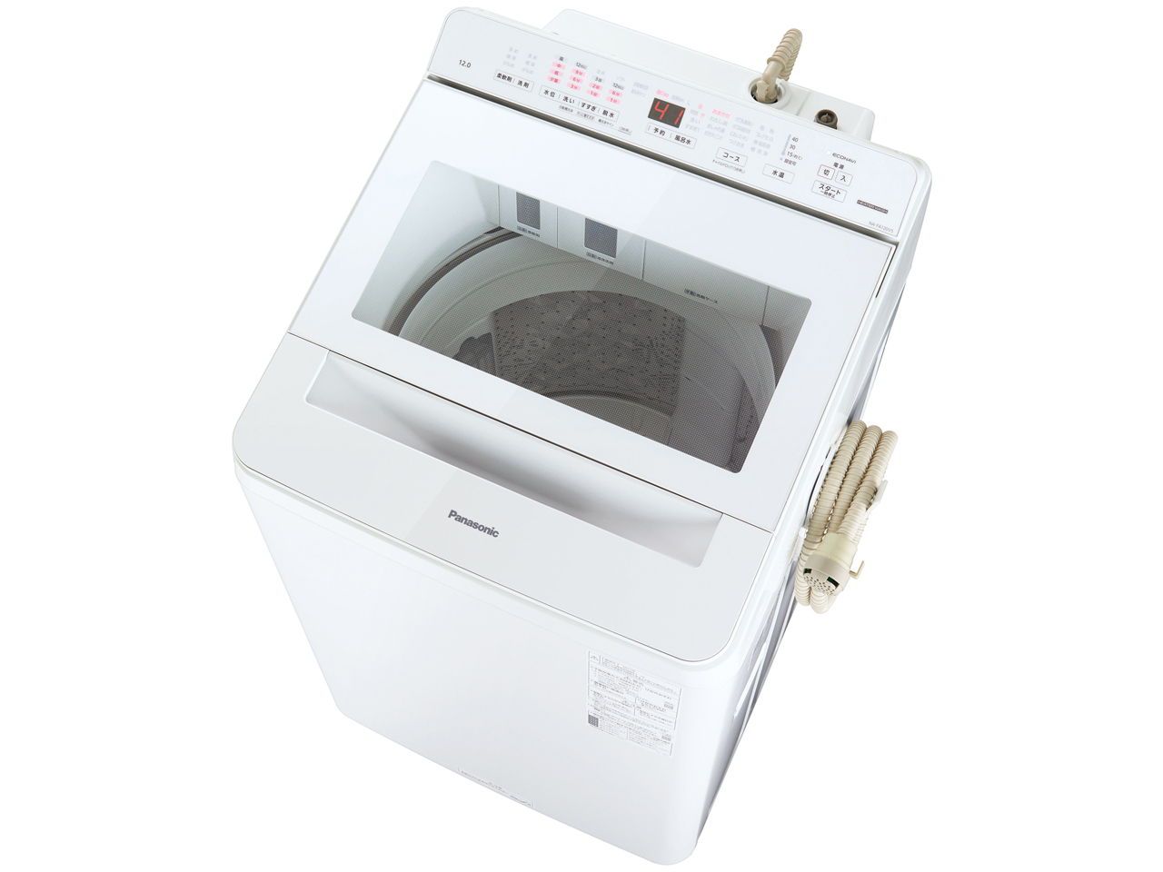 パナソニック 12kg全自動洗濯機NA-FA120V5-W [NA-FA120V5-W]